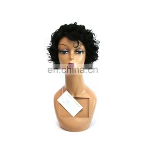 Short Curly Wig Human Hair Lace Front Wig thumbnail-2