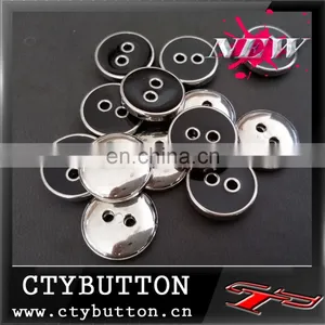 2 Hole-Black Epoxy Plastic Button thumbnail-1