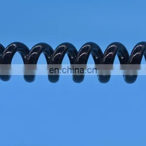 Spiral Retractable Coil Network Cat5e Patch Cable Low Voltage Flexible Retractable Spiral Spring Coiled Cable thumbnail-4