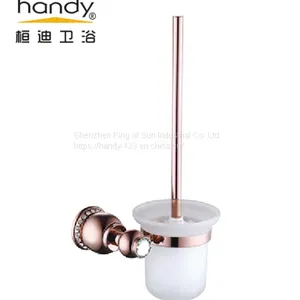 Brass Toilet Brushed Holder thumbnail-1