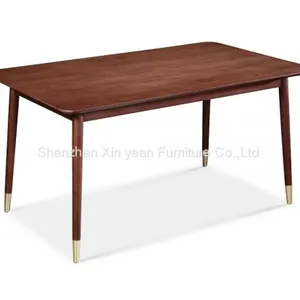 Retro Oak Kitchen Table Kitchen & Dining Furniture Sets Rectangular Wooden Dining Table Set for 6 for Sale thumbnail-1