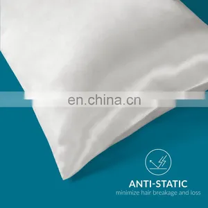 Luxury Machine Washable Comfort Polyester Silky Smooth Pillowcase For Adults thumbnail-2