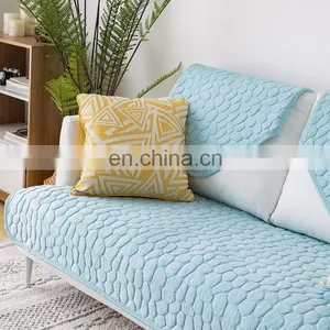 Wholesale 100% Polyester Couch Slip Cover Cobblestone Pattern Cool Feeling Sofa Couch Protection Sofa Cover thumbnail-6