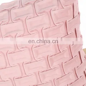 Fashion Soft Hand Home Decor Sofa Wrinkle Velvet Pink Cushion thumbnail-4