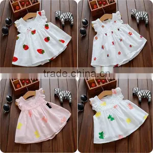 Hot Sale Baby Girl Wedding Dress Italy Sleeveless Girl Dress of 9 Years Old thumbnail-2