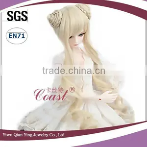 Latest Classic Beauty Platinum Blonde Curly Baby Doll Hair Wigs thumbnail-2