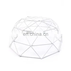 Nordic Christmas Countertop Steel Fruit Basket Bowl Stand 2 Tier Decorative Metal Fruits Storage Basket thumbnail-5