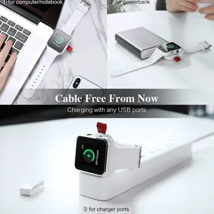 Portable Wireless Charger for IWatch 6 SE 5 4 Charging Stand Apple Watch Series USB Charger thumbnail-3