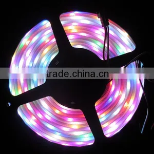 18W/meter 60LED/M 5050 SMD Type DC5V WS2812 LED Strip Light One IC Drives 3 SMD Support Both Full Color and Dream Color Changing thumbnail-4