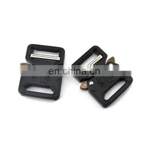 Fashion Design Exquisite Appearance Custom Logo Durable Zinc Alloy Side Release Buckle For Men Belts thumbnail-2