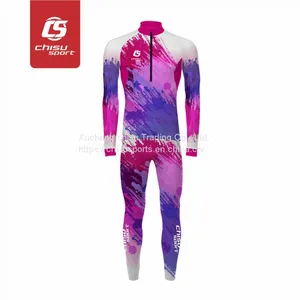 Customized Short Track Speed Skating Suit Children's Long Sleeves Camo Ski Suit Avenue Suits Adult and Female Tight Ski thumbnail-2