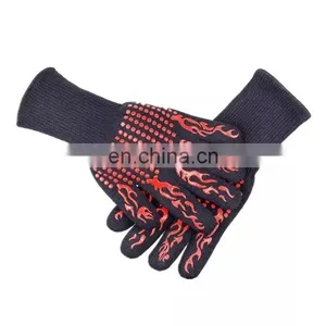 Haushalts-Küchen-Mikrowellenkoch- BBQ-Grill- Back-Silikonofen-Hitzebeständige Handschuhe thumbnail-3
