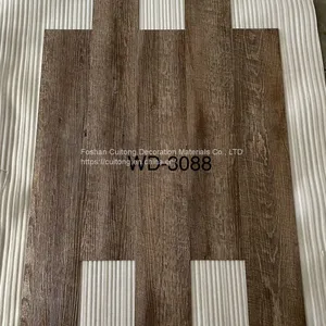 Sheet Stone Plastic Floor Tile Wood Grain PVC Plastic Floor Back Dry LVT Floor Guangdong Manufacturers Wholesale 3mm Floor Glue thumbnail-2