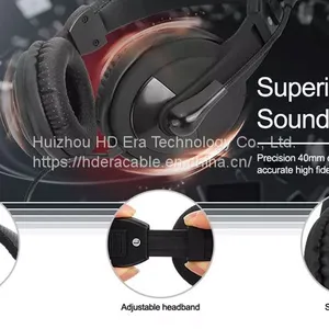 3.5mm Headset Noise Canceling Headphones Business Headphones For The Office HD803 thumbnail-5