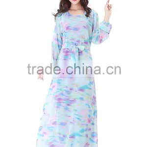 New Fashion Ladies Dress Maxi Dress Long Sleeves Casual Dress thumbnail-6