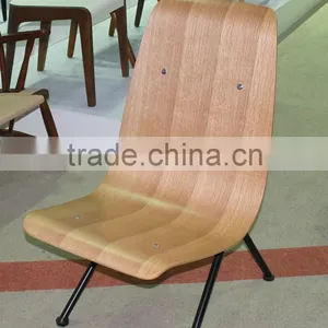 Replica European Style Powder Coated Steel Frame Plywood Jean Prouve Antony Chair for Living Room thumbnail-1