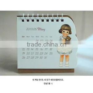 Standing Desk Calendar, Printable Paper Desk Calendar 2014 thumbnail-1