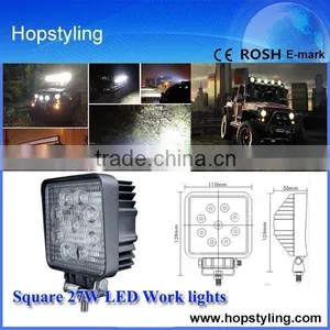 27w Square LED Work Spot Light Off Road Square Lamp 27w,27w Led Work Light for ATV Utility Truck SUV thumbnail-2