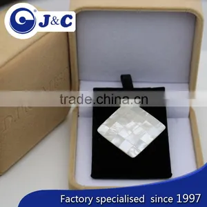 Mother of Pearl Shell Pendant ,MOP Shell Square Shape Pendant thumbnail-2