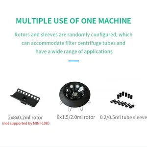 Tuohe Handheld Centrifuge MINI-10K Laboratory Centrifuge Equipment With a Rotational Speed of 10,000 Rpm thumbnail-3