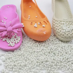 High Transparent Modified PVC Sandals Jelly Shoes With Granules Compound Beads thumbnail-1