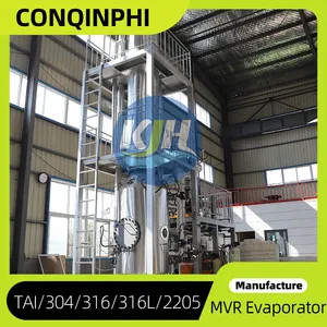 Zero Liquid Discharge Wastewater MVR Evaporator 316L Titanium Alloy Heat Exchanger thumbnail-2