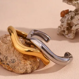 Stainless Steel Cuff Bracelet Engravable Surface, 40-60cm Length, 304 Grade for Jewelry Production thumbnail-5