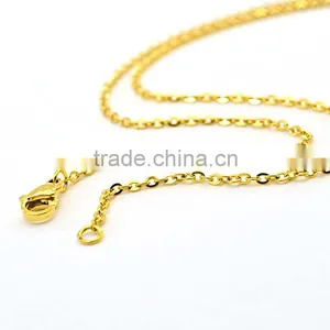 Fashion Long Chain Necklaces Custom Size Gold Plating Thin Neckalce Chain thumbnail-2