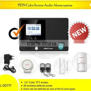Wireless PSTN Phone Alarm System With Learning Code Accessories and TFT Colorful LCD Display thumbnail-1