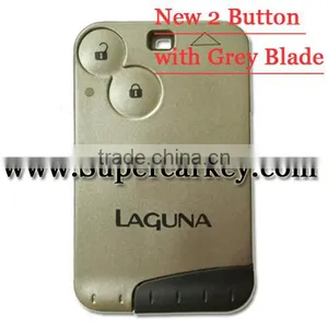 Best Quality 2 Button Remote Card Key Shell For Laguna With Grey Key thumbnail-1