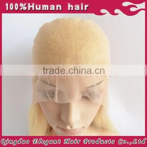 2015 Qingdao New High Quality Human Hair Lace Wigs Blonde thumbnail-1
