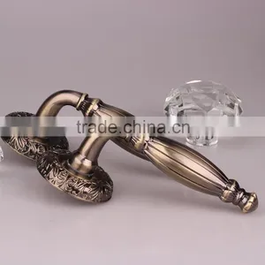 H57-23AB Entrance New Design Safety Rosette Door Lock With Silding Safety Lock AB Handle thumbnail-5