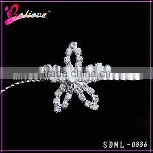 Chinese Products Wholesale Headband,clear Rhinestone Flower Headband,metal Headband thumbnail-4