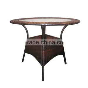 Table And Chair In Wicker Rattan Set Room Dining Garden Outdoor Furniture Rattan thumbnail-3