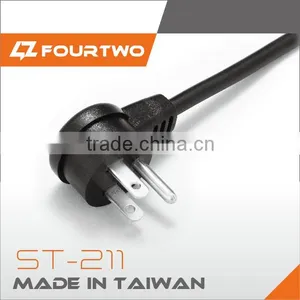 American 110v Power Cord Power Cable With 2 Prong 3 Prong AC Male Plug thumbnail-1