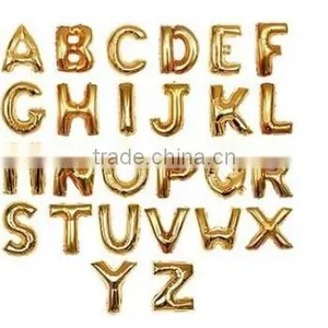 16 Inch Gold and Silver Letter Foil Balloons A-Z For Wedding Birthday Party, Party Accessories thumbnail-1