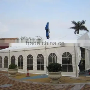 Luxury Aluminum Structure Glass Wall Exhibition Marquee Fair Tent thumbnail-1