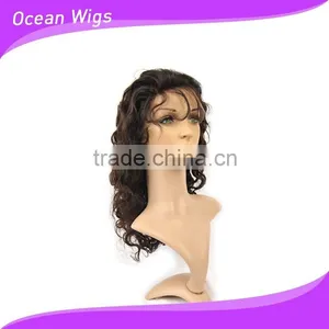 Human Hair Lace Wig, Body Wave, 18", Natural Color thumbnail-4