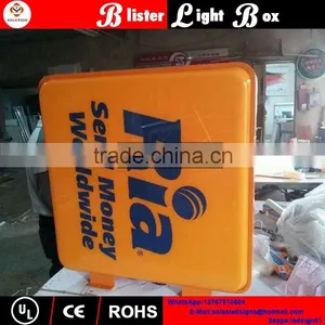 3D Advertising Outdoor Waterproof Round Forming Blister Light Box thumbnail-1