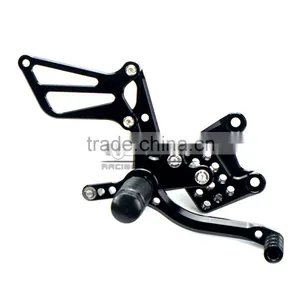 ARS-K1 Top Quality CNC Alloy Aluminium Adjustable Motorcycle Foot Rests for Suzuki GSX-R750/600 thumbnail-5