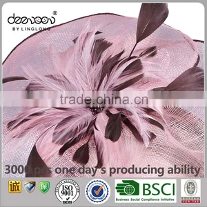 Elegant Sinamay Fascinator for Party Women Church Hat thumbnail-6