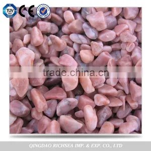 Beautiful Natural Pure White Colour Red Colour Pebble Stone thumbnail-1