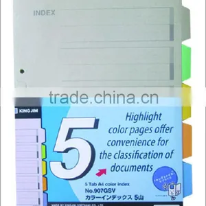 Index Paper - 5 Color Sheets (2 Holes) thumbnail-1