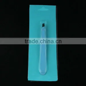 Blister Card Pack Best Beauty Slant Tweezers With Blue Coat thumbnail-1