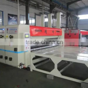 Semi Automatic Corrugated Carton Flexo 4 Colors Printing Slotting Die Cutting Machine thumbnail-3