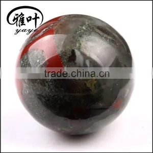 Natural African Blood Stone 50mm Round Sphere Ball thumbnail-1