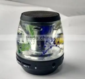 New Arrivel Built in Colorful LED Light Wireless 3.0 Bluetooth Liquid Speaker With Card Slot thumbnail-4