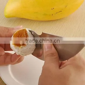 2 in 1 Stainless Stee Kiwi Peeler Fruit Knife Kiwi Parer thumbnail-2