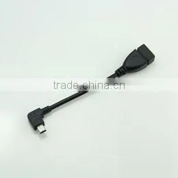 High Quality Right Angle A Femal to Mini B Male USB 2.0 Cable thumbnail-1