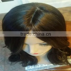 Factory Price Silk Top Jewish Kosher Human Hair Wig thumbnail-1